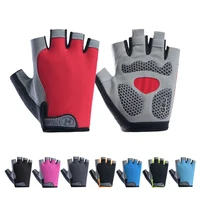 Motorcyclist Gloves for Men Women Cycling Gym Yoga Fitness Training and Exercise Summer Sun Protection Elastic Fingerless Gloves 1