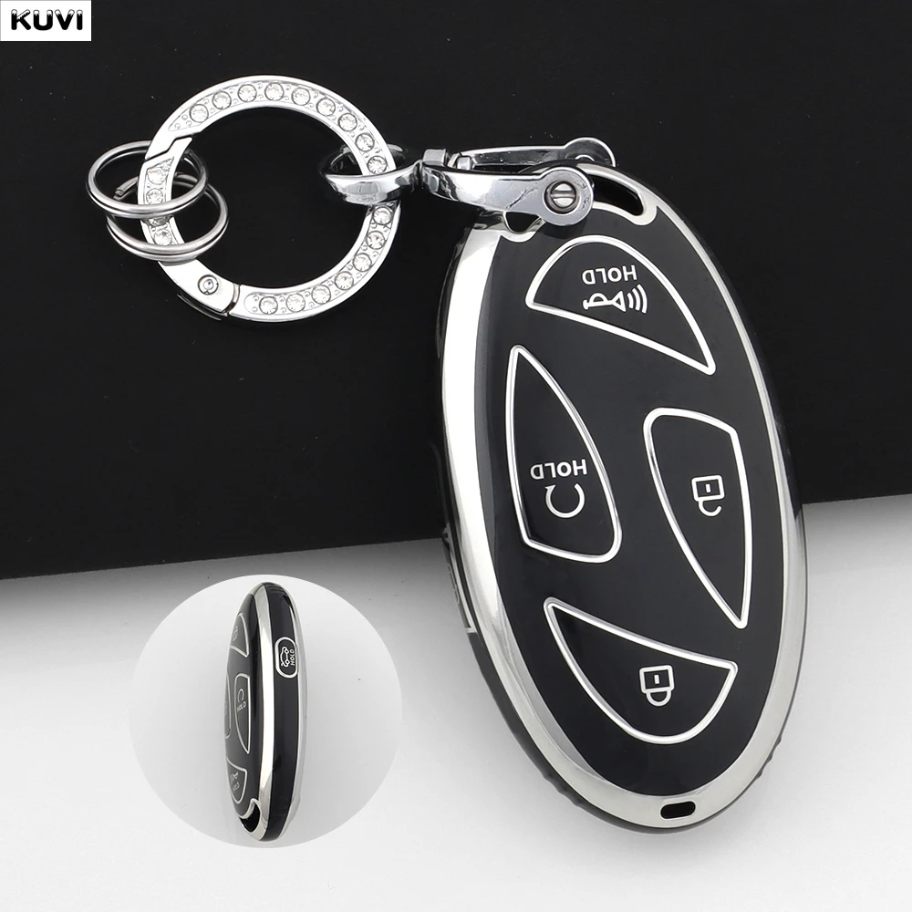 Premium 5-Button TPU Car Smart Key Protector Cover