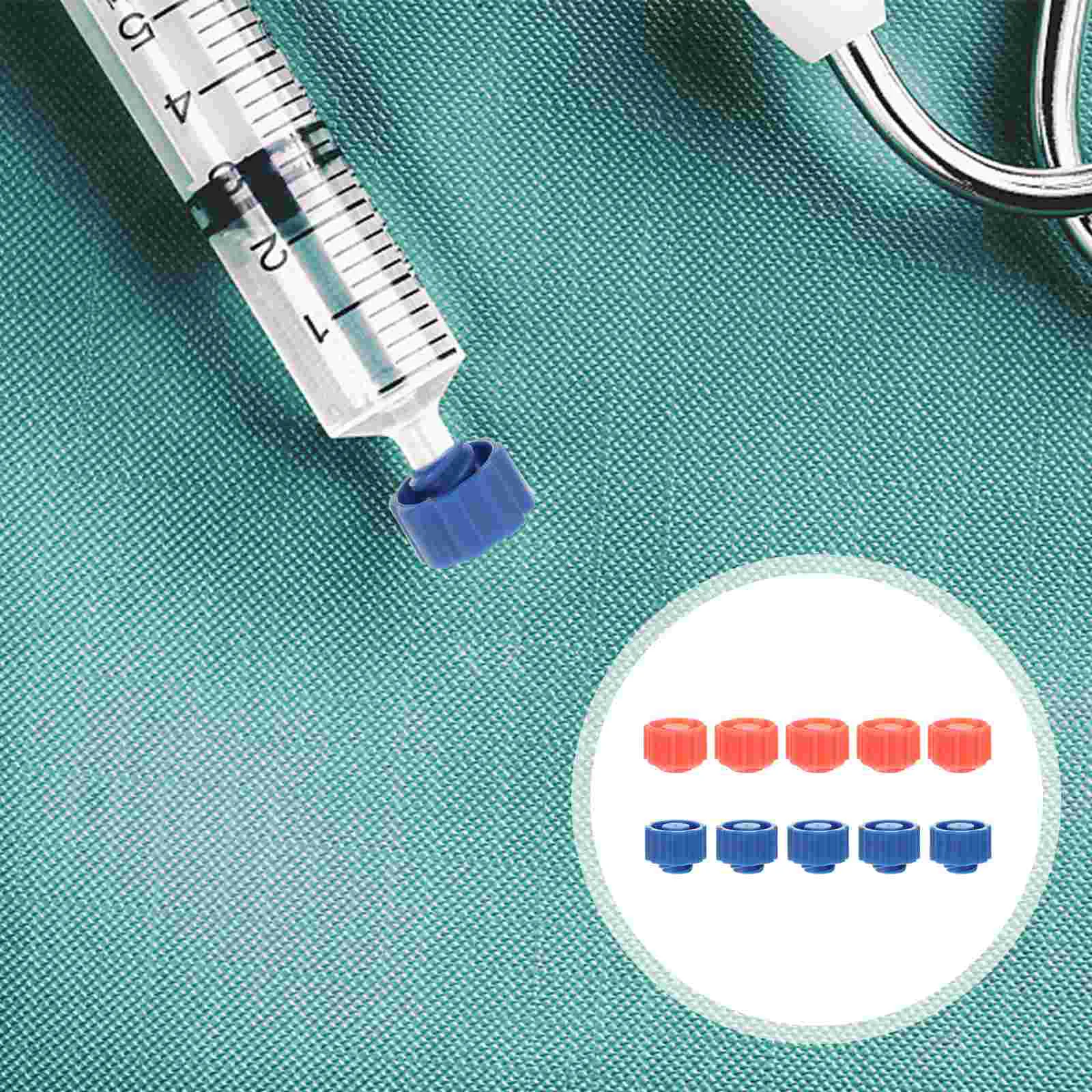 

100 Pcs Plug Syringe Accessories Tip Caps Protective Covers Dispensing Needle End Protector Laboratory Supplies
