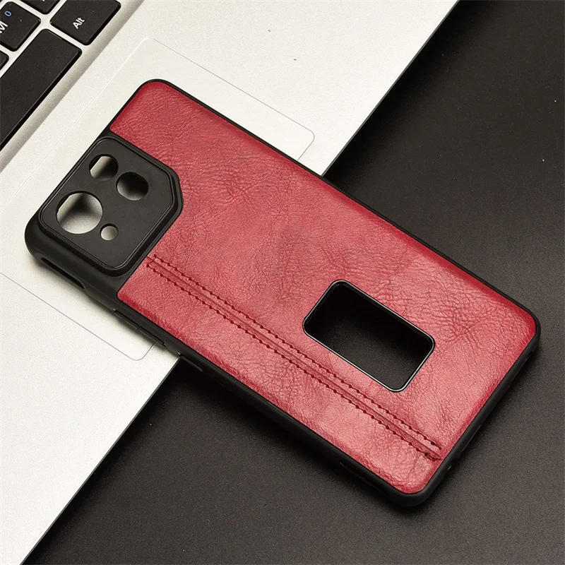 Adatto Per Asus Rog Phone 8 Car Line Cover Posteriore Custodia In Pelle Pu Per Asus Rog Phone 8 Pro Case