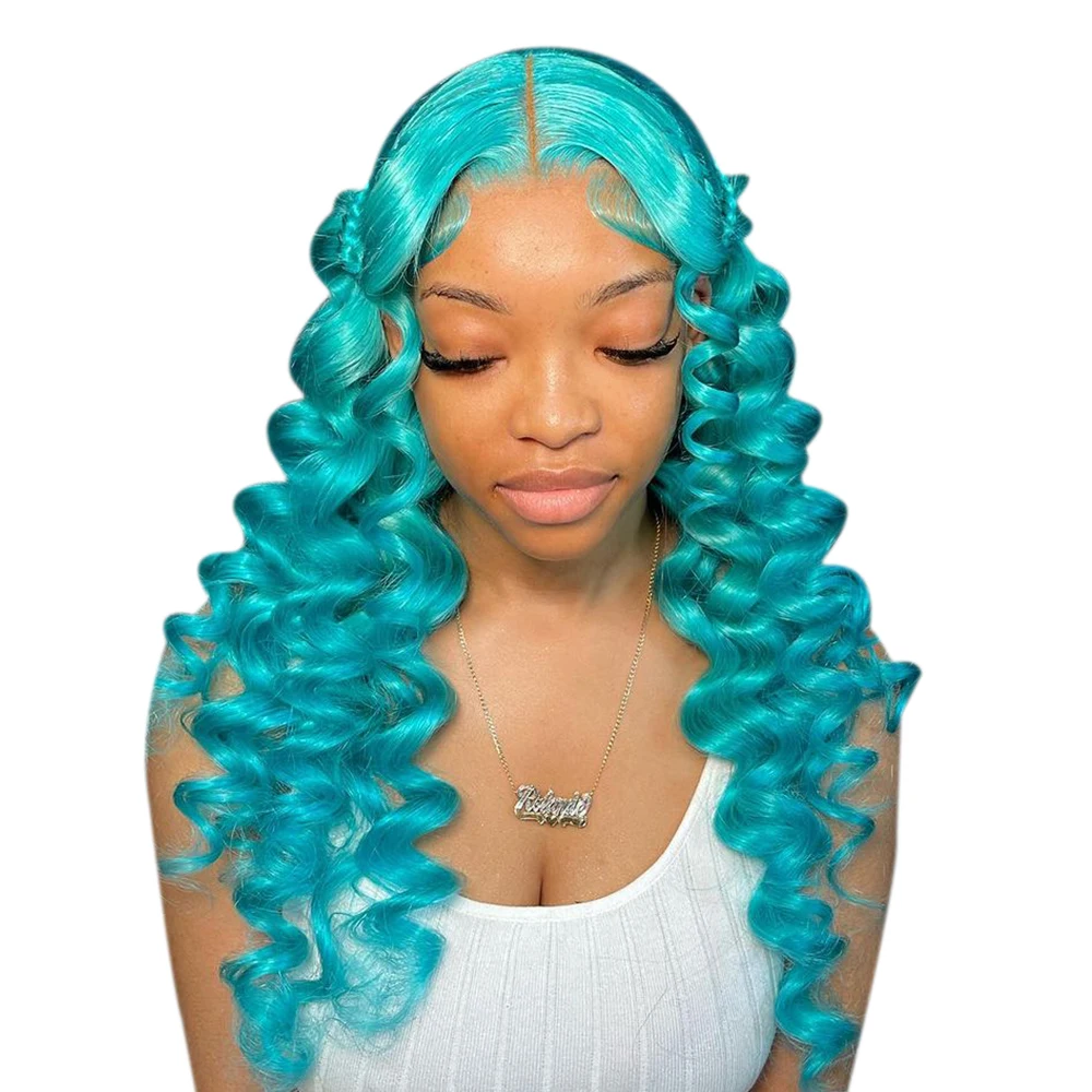 

Glueless Wig Ready To Wear Light Blue 613 Blonde Colored 5X5 Lace Frontal Wig 30 Inch Straight 100% Brazilian Human Hair Wig