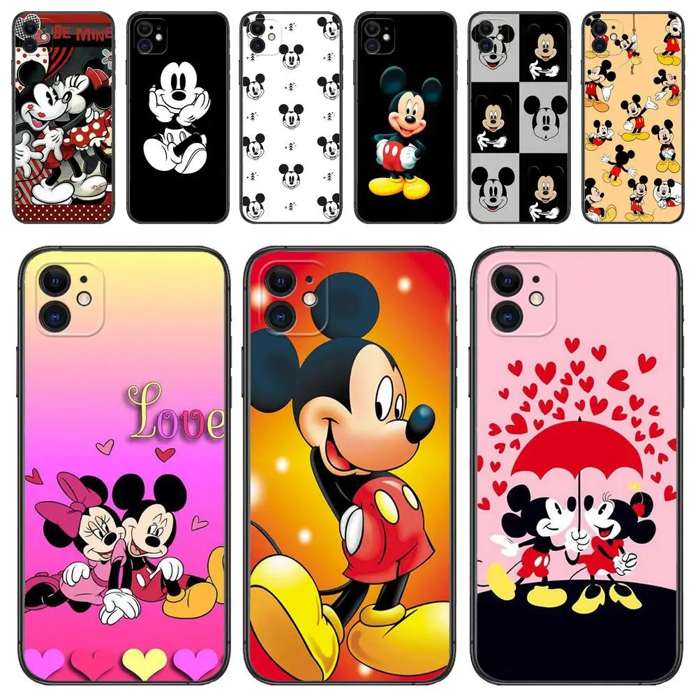 Mickey minnie phone Case For IPhone 13 12 11 Pro Max Mini SE XR X XS  Max 8Plus 7plus 6 6S  New Shell phone Case