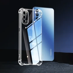 Enhanced Shock - Absorbent Transparent Silicone Phone Case for Reno5 K 5G (Clear)
