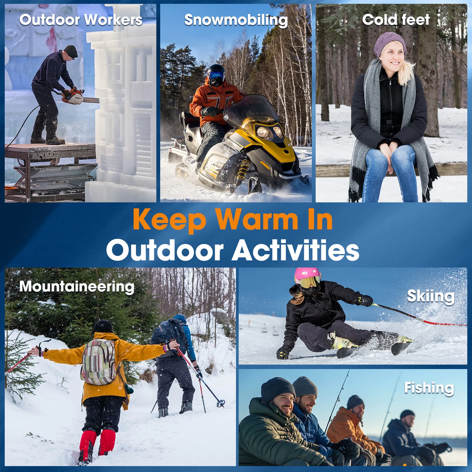 APP Control Heating Socks Rechargeable Anti-Cold Women Men Thermal Heated Foot Warmer Winter Warm Socks Outdoor Camping Ski