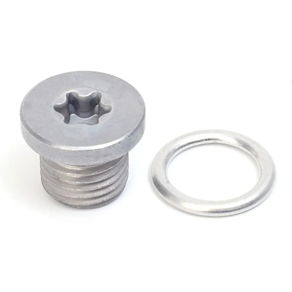 Car Oil Drain Plug Screws Sealing Gasket Engine Sump Plugs O-Washer Set for Volkswagen Audi Replaceable Parts N0138157 N91167901 oil drain plug gasket oil drain plug seal washer