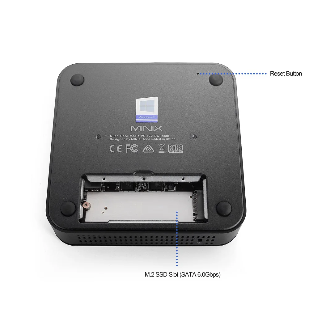 MINIX NEO G41V MAX 미니 PC, 공식 윈도우 11 프로, 인텔 N4205 CPU 미니 컴퓨터, 4GB DDR4 + 128GB SSD, 업그레이드 가능