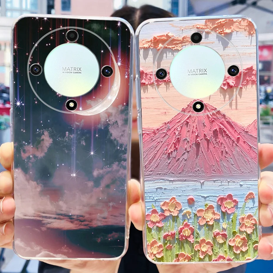 Stylish Painted Soft Silicone Phone Case with Bumper Protection