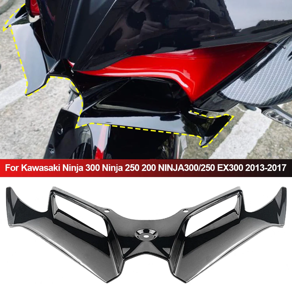 

Мотоциклетные аксессуары Winglet Aerodynamic комплект крыла Спойлер аксессуары для двигателя для kawasakinja 300 Ninja250 NINJA300/250 EX300 2013-2017