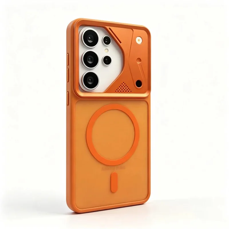 Matte Armor Magnetic Wireless Charging Phone Case - Translucent Shockproof Cover
