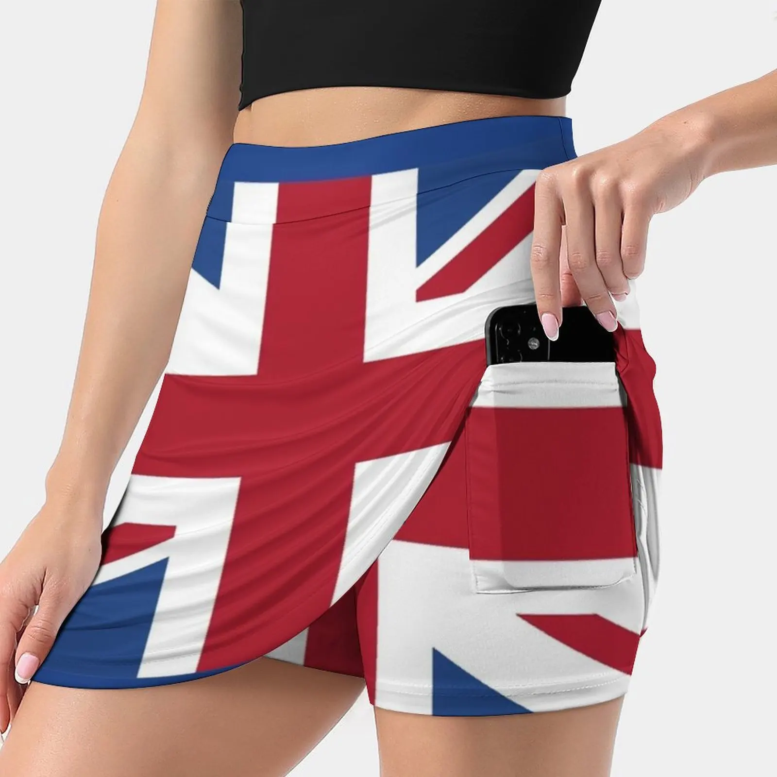 

Flag Of United Kingdom ( Uk ) England. Women's skirt With Hide Pocket Tennis Skirt Golf Skirts Badminton Skirts Running skirts