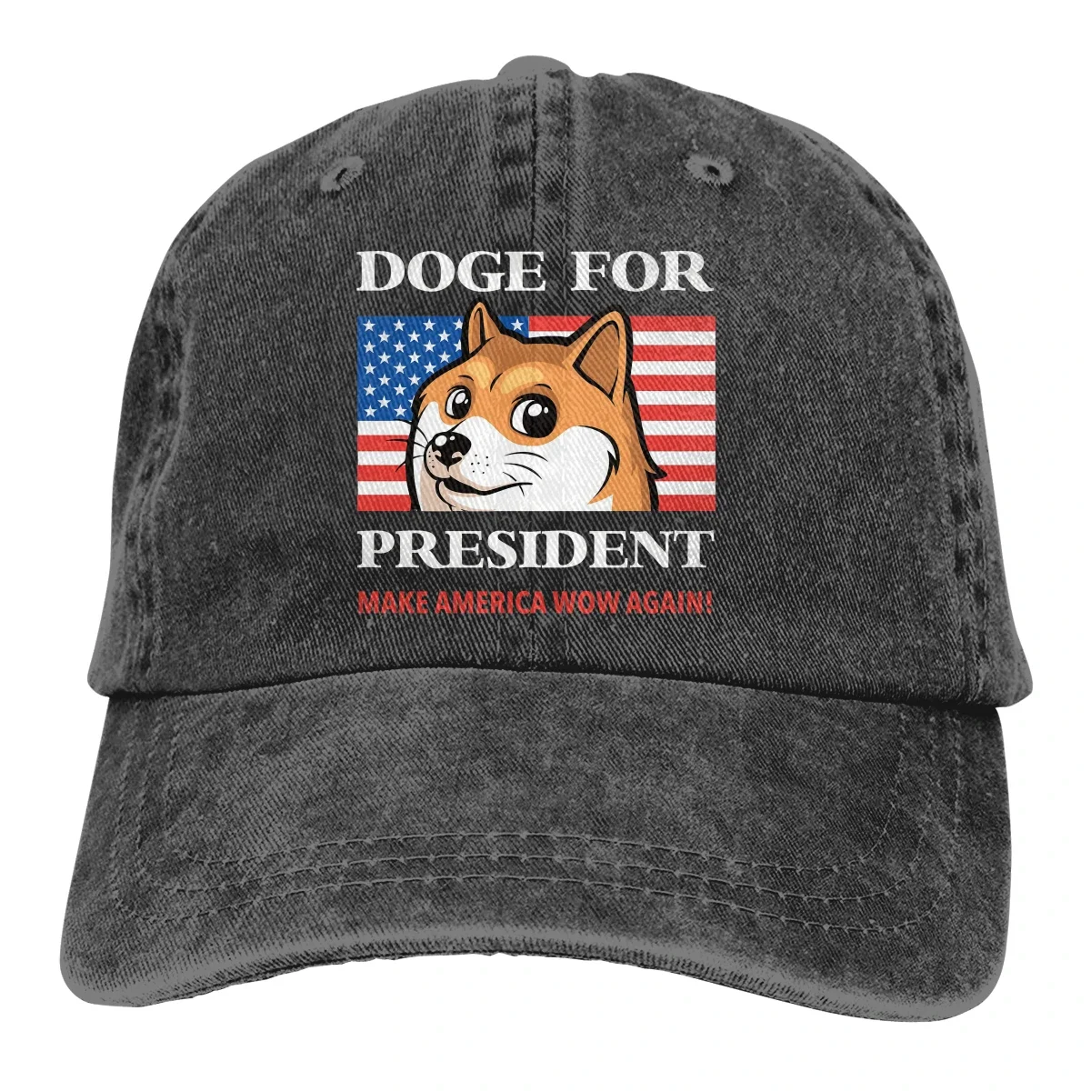 

Регулируемая однотонная бейсболка Doge для президента, хлопчатобумажная забавная спортивная женская кепка Dogecoin с биткоином