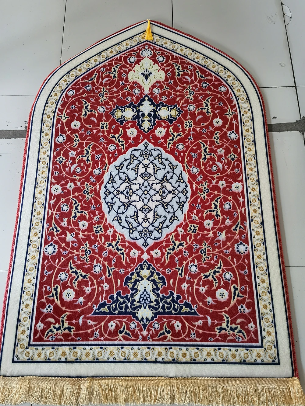 Printed Adult Prayer Mat for Muslim Ramadan 70x130 Flannel Worship Kneel Floor Carpets Non-slip Soft Portable Travel Prayer Rugs