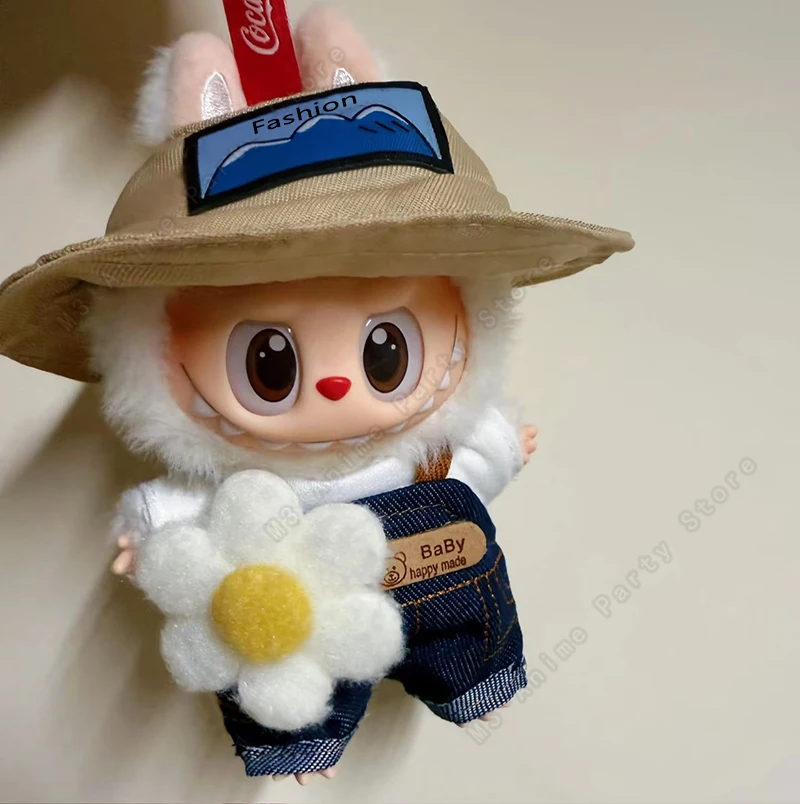 Labubu 15–17 cm Designer Hat, Shirt, Pants & Overalls Set