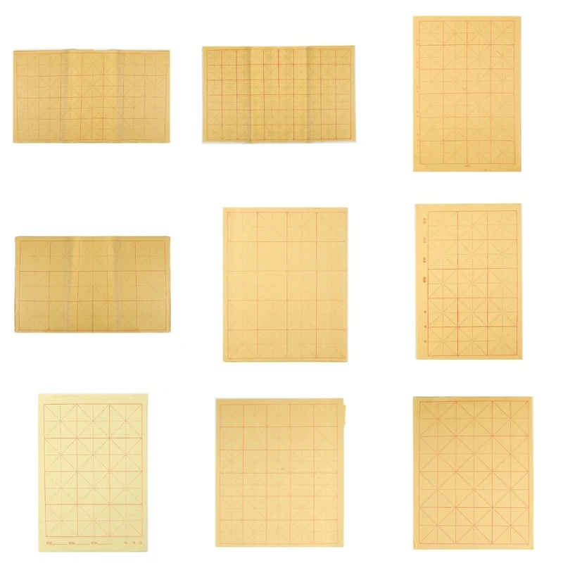 

Прямая поставка Бумага Xuan с сетками Бумага для китайской каллиграфии для начинающих, практикующих письмо