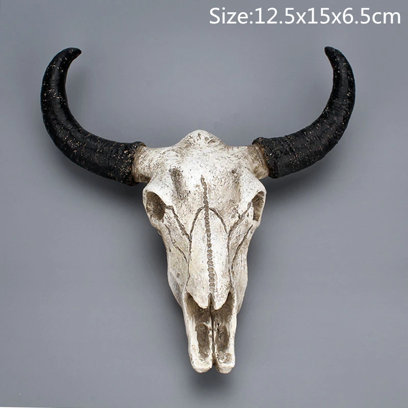 الراتنج البقرة الثور الجمجمة رئيس التماثيل ثلاثية الأبعاد الحيوان