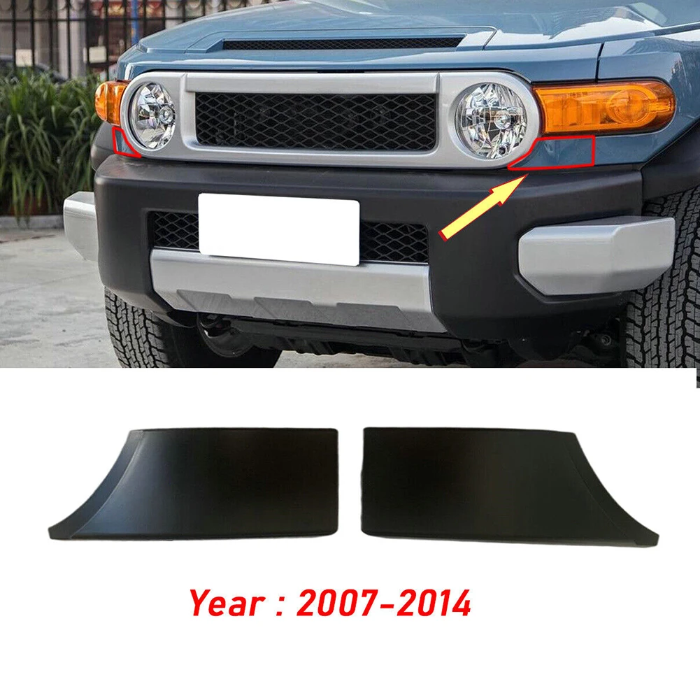 

2X передний бампер решетка фары нижний наполнитель отделка для Toyota FJ Cruiser 2007 - 2014 под фару отделка полоса спрей черный