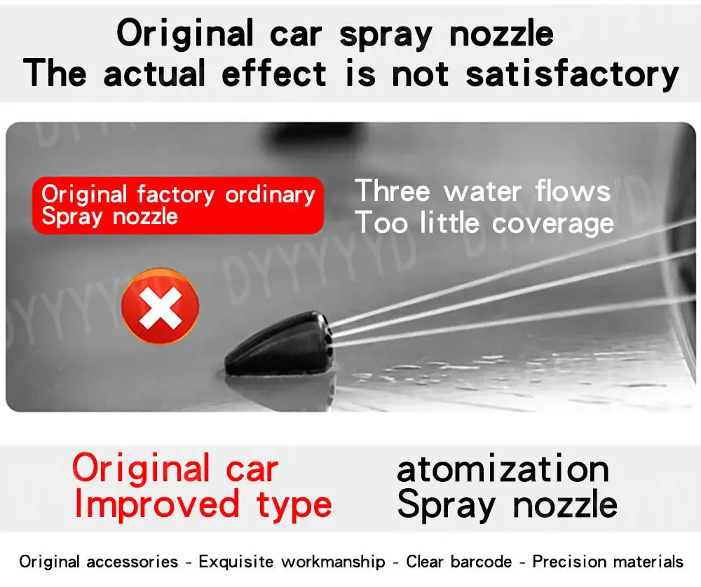 Car Front Windshield Washer Nozzles Jet Heated For Audi TT A1 8X A4 B8 Q3 Q5 Q7