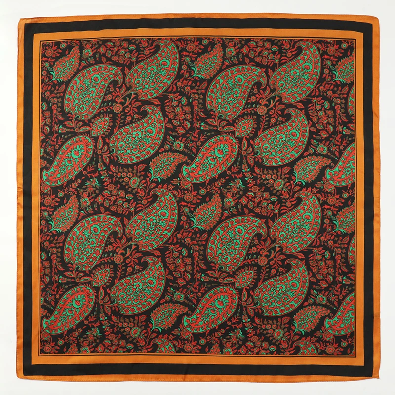 Women Silk Scarf Fashion Hair Scarf Silk Satin Neckerchief scarf women luxury Hair Ties Hair Ornament Female bandana Bag Scarves - 5