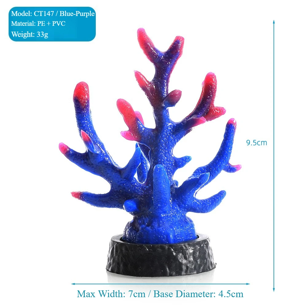 Exquisite Underwater Seaside Scenery Decor with Artificial Coral Branches, Rockery Elements, and Shells