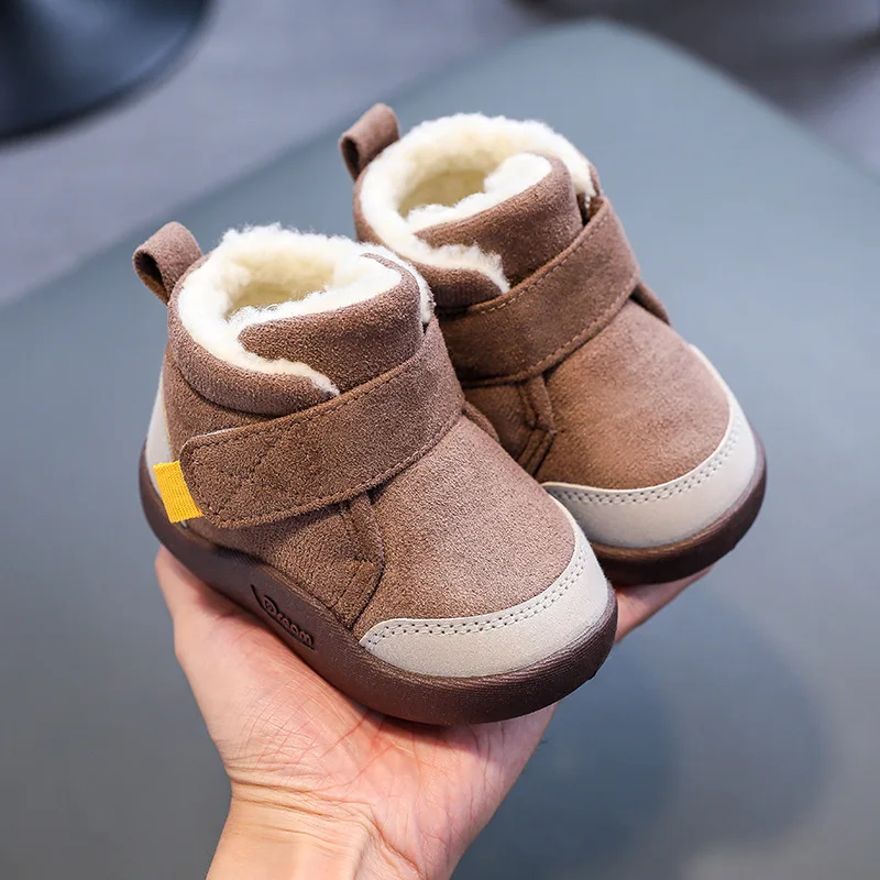 Toddler Baby Boots Winter Boys Girl Warm Baby Snow Boots Plush Soft Bottom Infant Shoes Newborn Outdoor Sneakers Kids Shoes