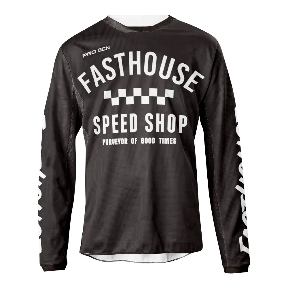 thumbnail image 1 of 2023 Camiseta de ciclismo de secado rápido para hombre, camiseta de motocross, ropa de descenso para bicicleta de montaña, DH, MX, ropa para motocicleta, ropa para ciclismo, 1 of 5
