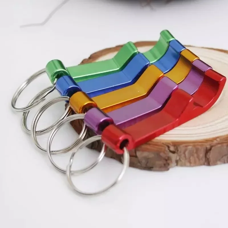 Compact 4-in-1 Aluminum Keychain Bottle Opener - Vibrant Colors, Perfect Party Favor Gift