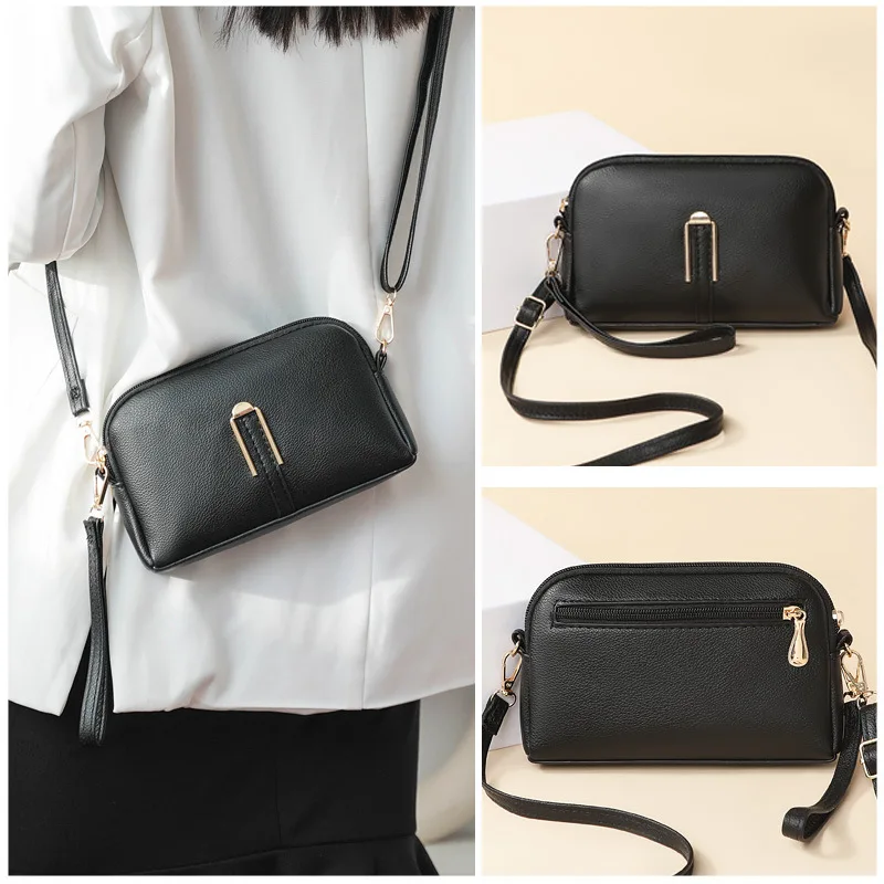 Soft Leather Mom's Bag Women's 2025 New Fashion Korean