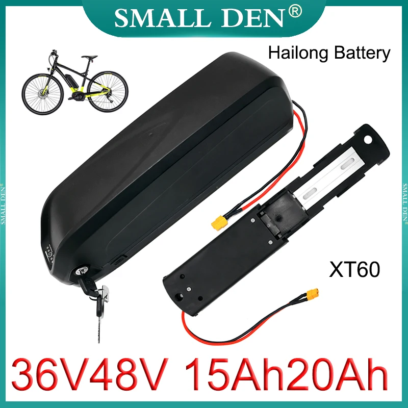 Литий-ионный аккумулятор Hailong для велосипеда, 36 В, 48 В, 15 Ач, 20 Ач, 18650 с USB-портом, мощный двигатель 500-1000 Вт, Встроенный BMS 30 А