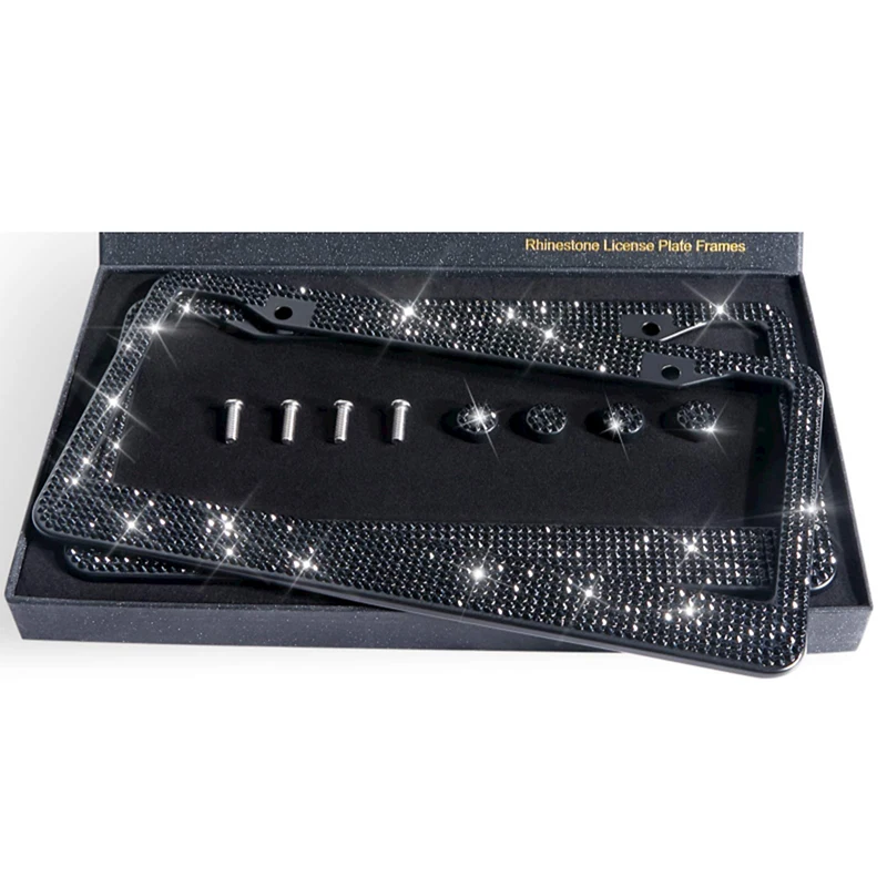 Diamant Noir Sur Le Cadre Noir De Plaque Dimmatriculation - Foto 10