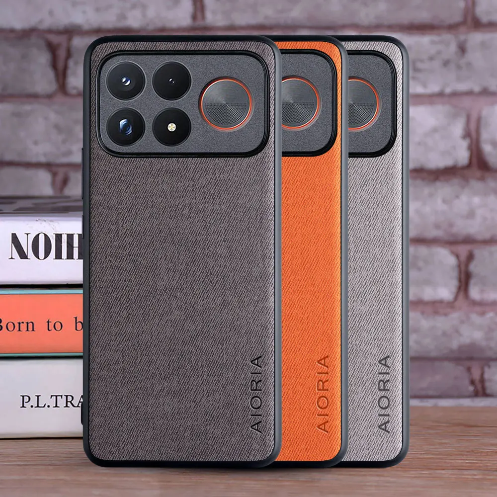 Ultra Leather Fashion Soft TPU Master Hard Textile Phone Case Cover