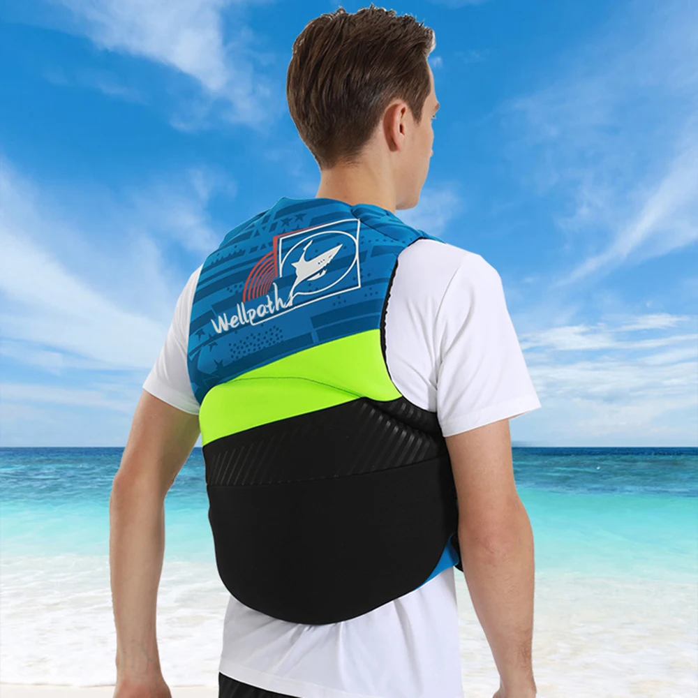 2022 New Adult Life Jacket Neoprene Buoyancy Vest Portable Water Sports  Swimming Floating Surf Fishing Kayak Safety Life Jacket - AliExpress