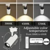 Dimmable Track Light Ceiling Rail Lighting Track Lamp Set 20W Spot Led For Bedroom Lighting Clothing Shop Home Led Rail lights 4