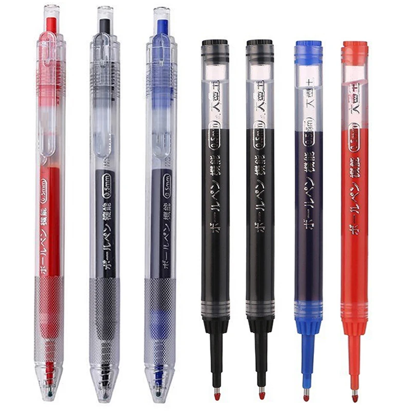 

Knysna High Capacity Gel Pens Set Black Blue Red Ink Bullet St Tip Gel Pen 0.5mm Refills Office School Supplies Stationery