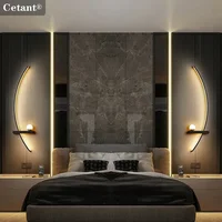 สมาร์ทโคมไฟติดผนัง LED 55/105 ซม.รีโมทคอนโทรลซ้ายขวาแสงข้างเตียงผนัง Sconces ห้องนอนห้องนั่งเล่นบ้านไฟ LED Luster 1