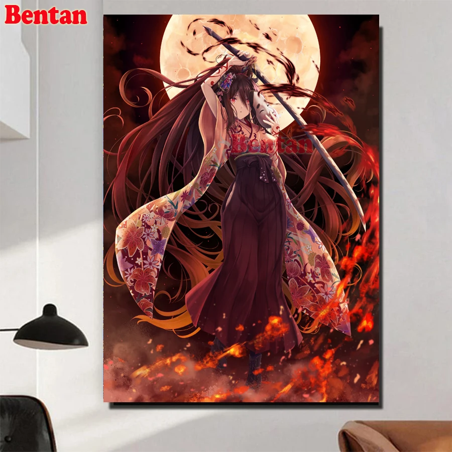 Japanese Anime Magical Girl Site Manga Diamond Painting Aya Asagiri  Rhinestone Picture Embroidery Cross Stitch Kits Decor