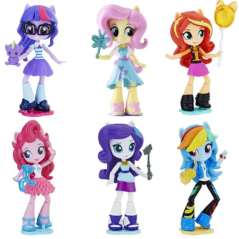 

Hasbro My little Pony Equestria Girls Rarity Twilight Sparkle Sunset Shimmer Doll Gifts Toy Model Anime Figures Collect Ornament