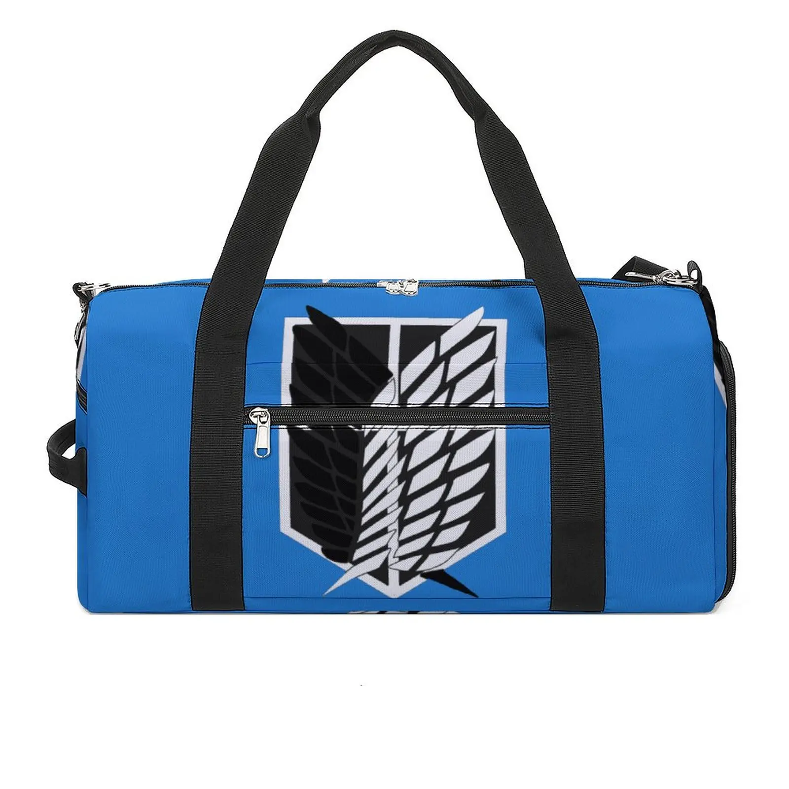 

Anime Attack On Titan Gym Bag Freedom Wing Aot Portable Sports Bags Large Travel Handbag Vintage Fitness Bag For Male Female