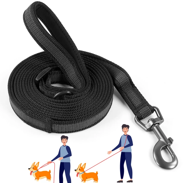 Hands Free Double Handle Dog Leash for Running Walking, Adjustable Multifunctional Crossbody Waist Leash Big Medium Pet Dogs 2