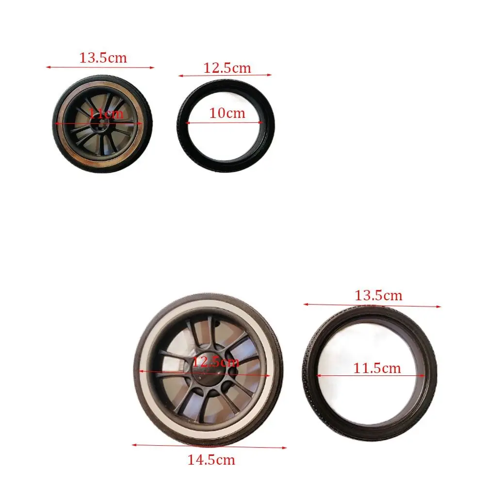 Stroller Accessories Rubber Baby Stroller Wheel Tyre Silent Bearings Durable Stroller Spare Part High-quality for Babyzenes Yoyo Yoya YuYu