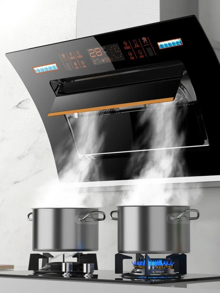 HP Good Wife Dual Motor Range Hood Household High suction Side Suction Kitchen Automatic Cleaning Range Hood 4