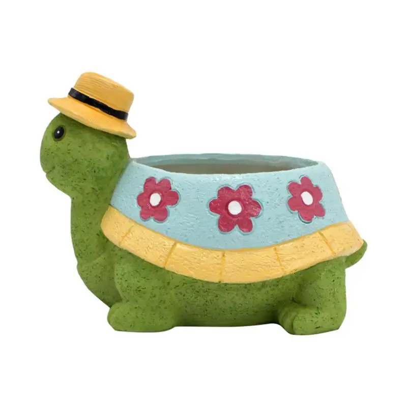 

Cartoon Turtle Planter Turtle Succulent Plant Pot Planter Resin Cactus Planter Animal Garden Pots Pot Planter Garden Decoration