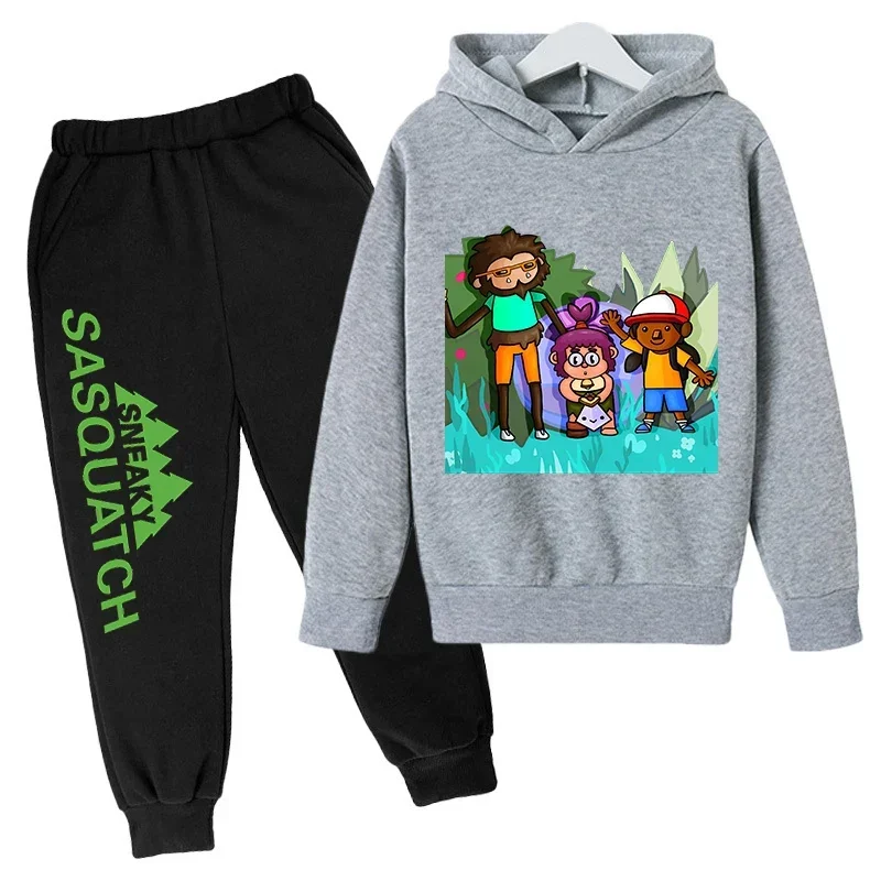 thumbnail image 1 of 2024 Nueva ropa para niños, conjunto de sudadera con capucha y pantalón, zapatillas deportivas, ropa deportiva para niños y niñas, otoño y primavera, 2 piezas, ropa para niñas pequeñas, 1 of 5
