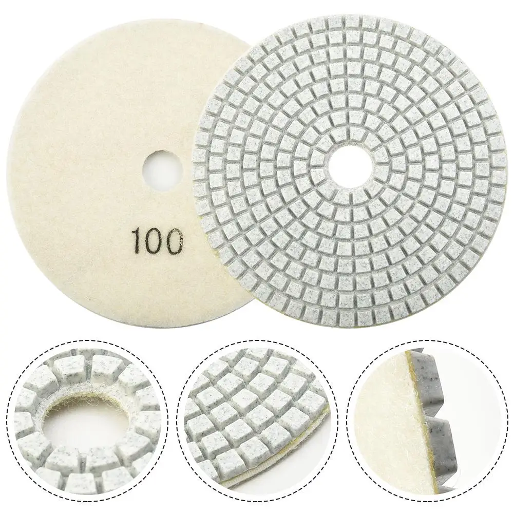 5 Inch 125mm Dry/Wet Diamond Polishing Pads Flexible Grinding Disc Grinding Disc Sanding Wheel For Concrete Granite Marble Stone