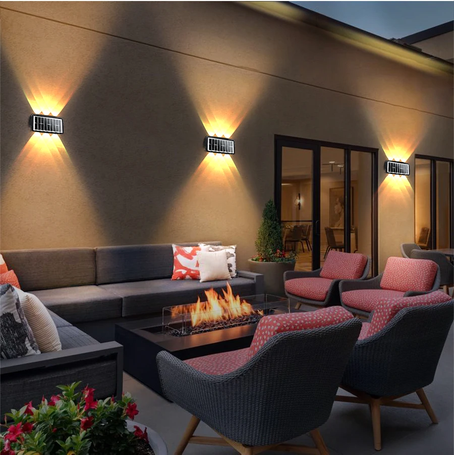 Decorative Solar Wall Lights Solar Garden Step Stair Lights IP65 Waterproof RGB White Warm White Colorful Outdoor Solar Light