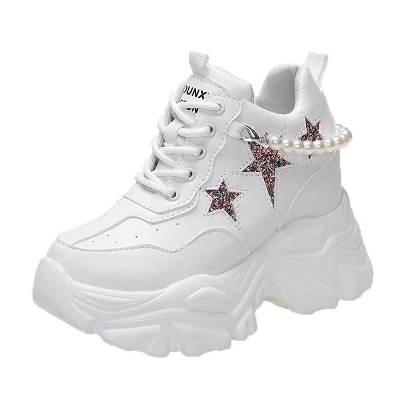 

Женские кроссовки на высокой платформе 10 см, осенние кроссовки на массивной подошве