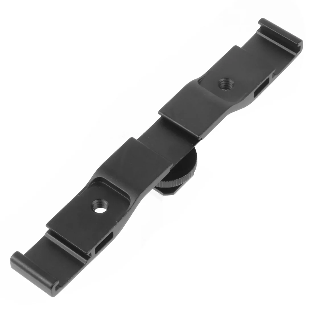 Double Cold Hot Shoe Adapter Mount Extension Holder Video Bracket for Canon for