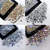 150pcs Round Flatback Glass Rhinestones Plus 20pcs Odd Shaped Jewelry DIY Design Making Beads Beauty Decorations For Nail Art 1