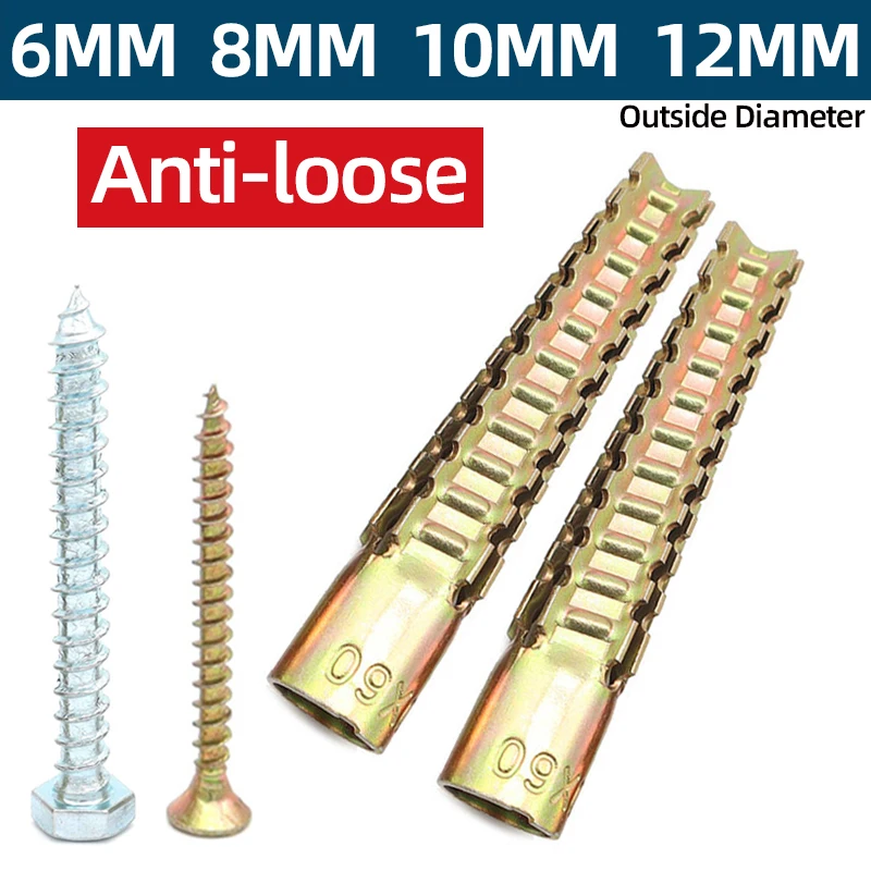 Metal Expansion Anchors Pipe Bolt M5 M6 M8 M10 Self Tapping Screw