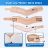 VELPEAU Neck Brace Soft and Adjustable Cervical Collar for Migraine, Snoozing and Pain Relif Neck Support for Women and Men 5