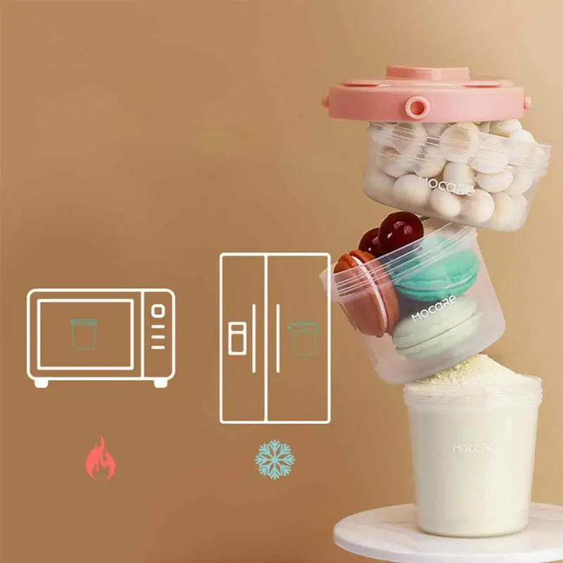 Stackable Baby Milk Powder Box Food Formula Dispenser Container Toddler Snacks Portable Storage Containers Infant Feeding Supply - Image 3